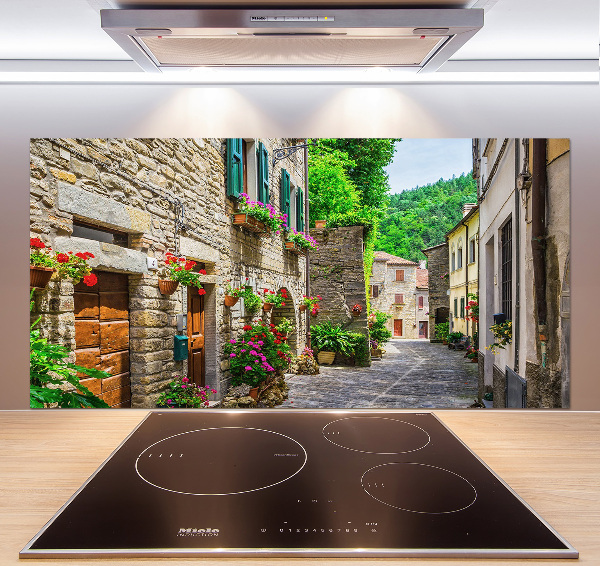 Verre pour crédence Ruelle de charme