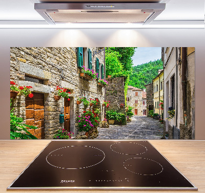 Verre pour crédence Ruelle de charme