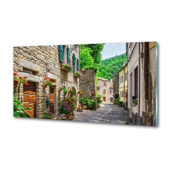 Verre pour crédence Ruelle de charme
