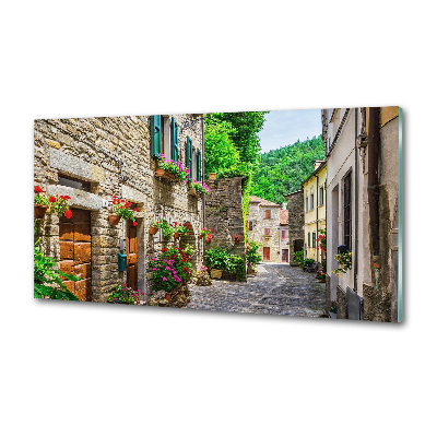 Verre pour crédence Ruelle de charme