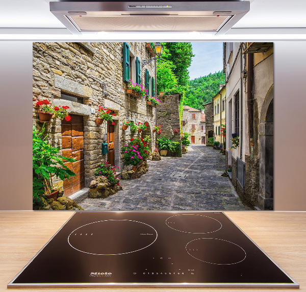 Verre pour crédence Ruelle de charme