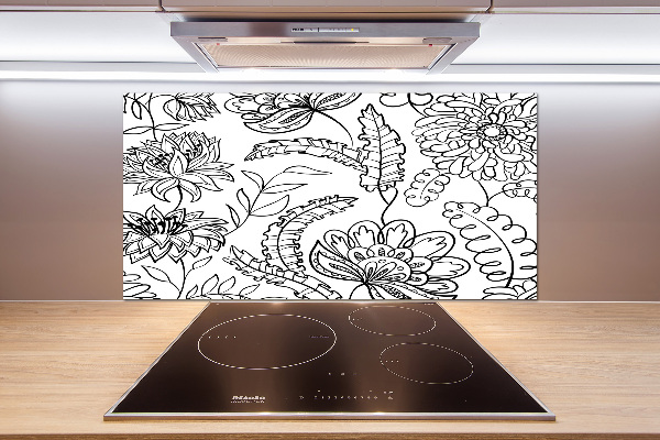 Crédence de cuisine Design floral