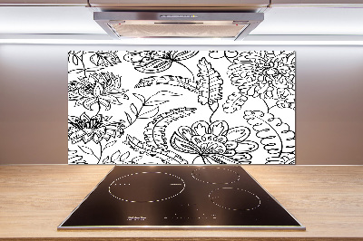 Crédence de cuisine Design floral