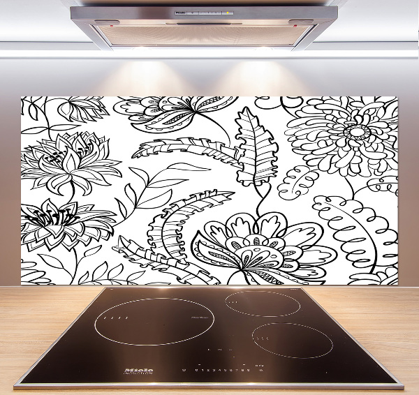 Crédence de cuisine Design floral