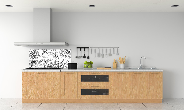 Crédence de cuisine Design floral