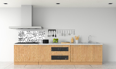 Crédence de cuisine Design floral