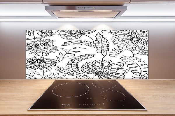 Crédence de cuisine Design floral
