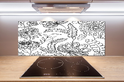 Crédence de cuisine Design floral