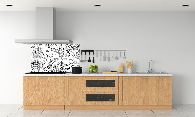 Crédence de cuisine Design floral