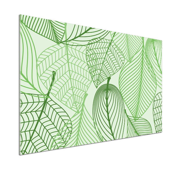Crédence en verre avec motif Feuilles à motifs