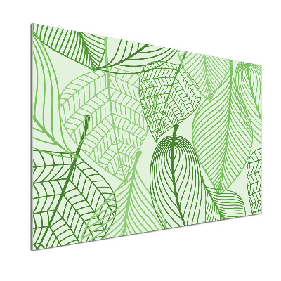 Crédence en verre avec motif Feuilles à motifs