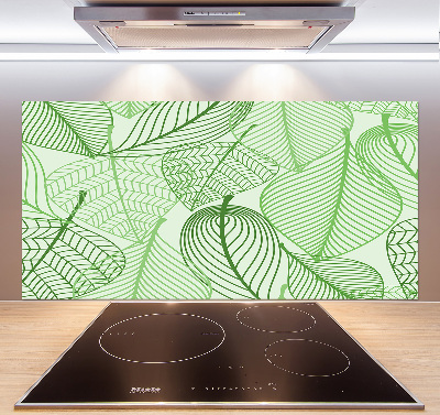 Crédence en verre avec motif Feuilles à motifs