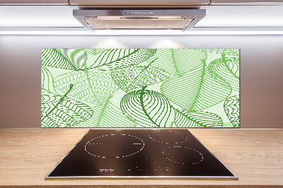 Crédence en verre avec motif Feuilles à motifs