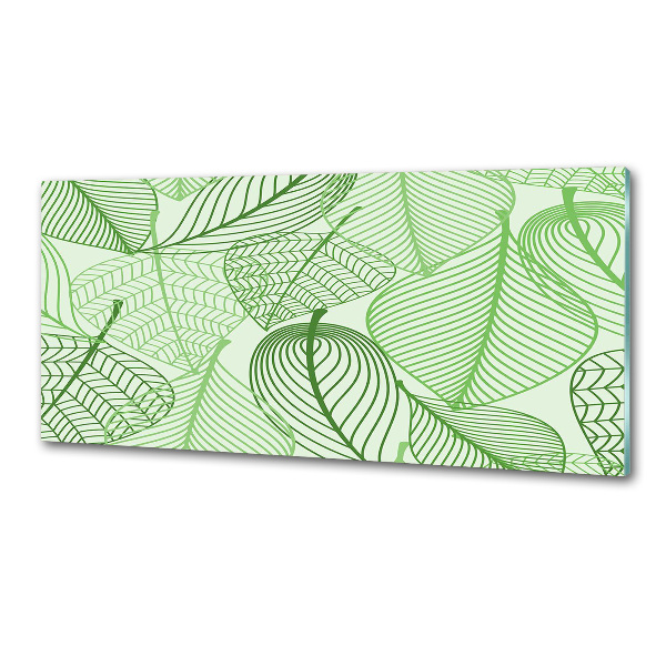 Crédence en verre avec motif Feuilles à motifs