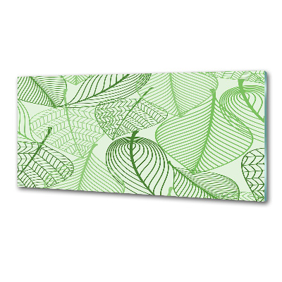 Crédence en verre avec motif Feuilles à motifs