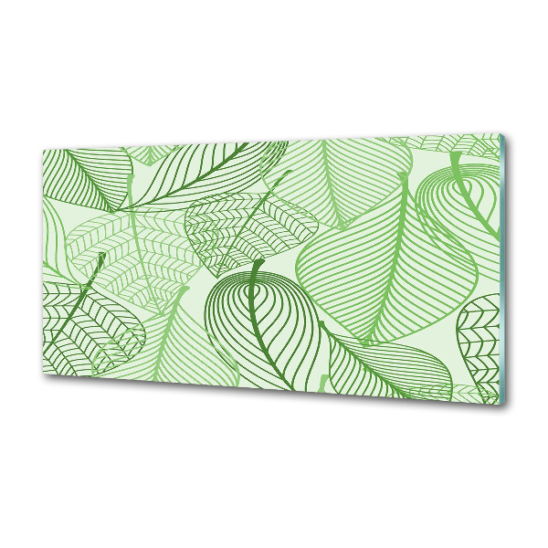Crédence en verre avec motif Feuilles à motifs