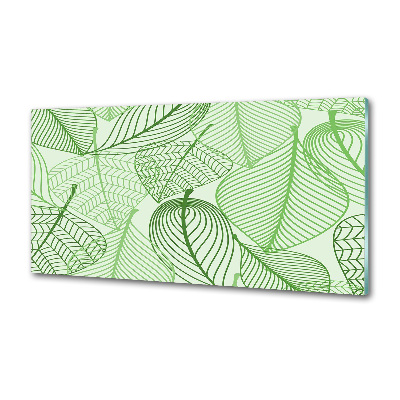 Crédence en verre avec motif Feuilles à motifs
