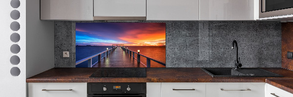Crédence de cuisine Pont en bois