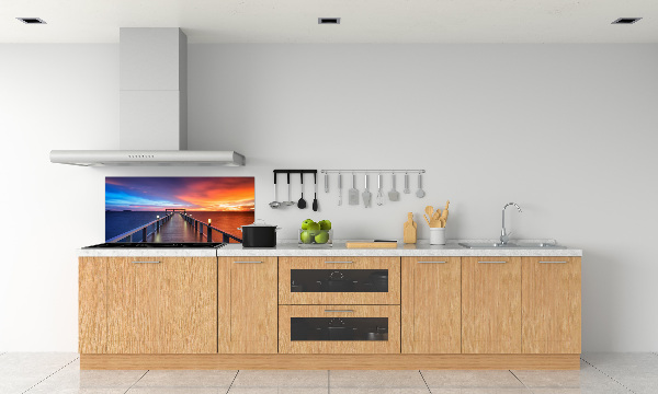 Crédence de cuisine Pont en bois