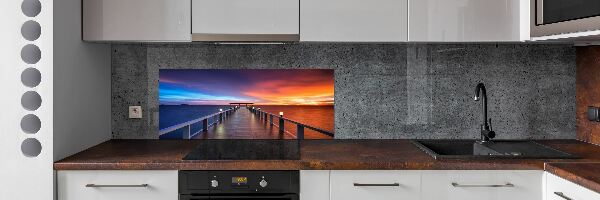 Crédence de cuisine Pont en bois