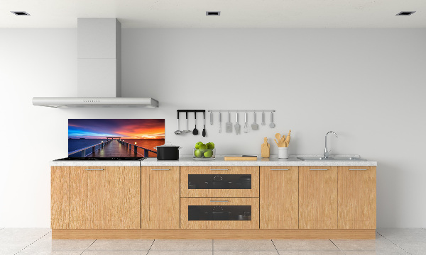 Crédence de cuisine Pont en bois