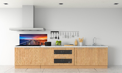 Crédence de cuisine Pont en bois