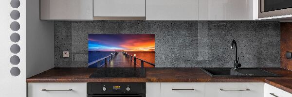 Crédence de cuisine Pont en bois