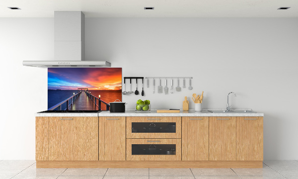 Crédence de cuisine Pont en bois