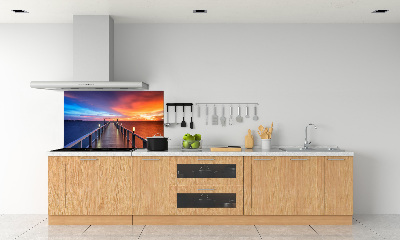 Crédence de cuisine Pont en bois