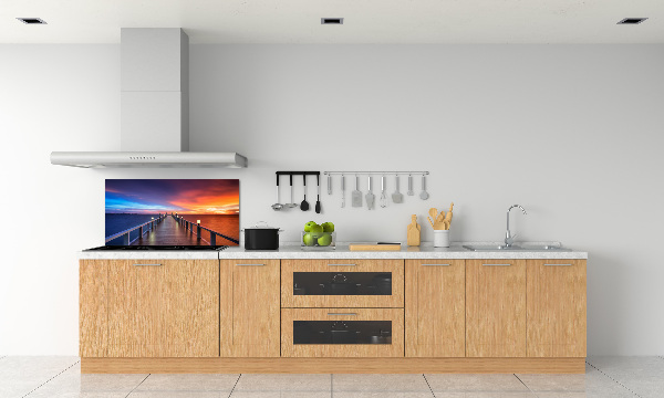Crédence de cuisine Pont en bois