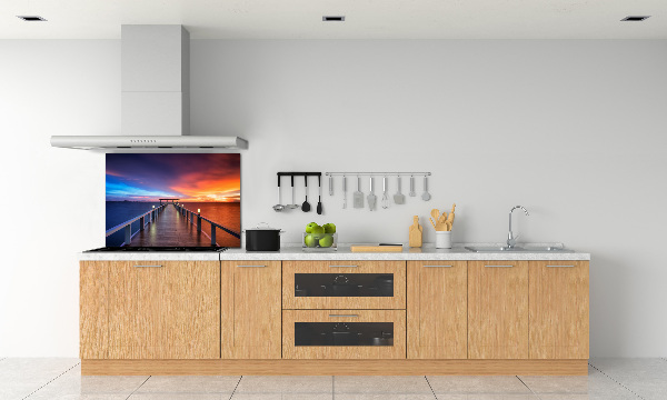Crédence de cuisine Pont en bois