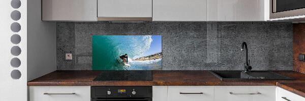 Panneau crédence cuisine Surfeur sur une vague