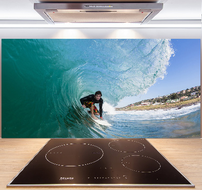 Panneau crédence cuisine Surfeur sur une vague