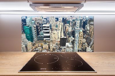 Crédence cuisine en verre trempé Manhattan NY