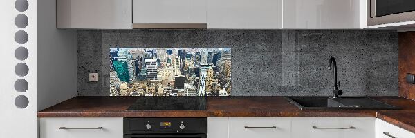 Crédence cuisine en verre trempé Manhattan NY
