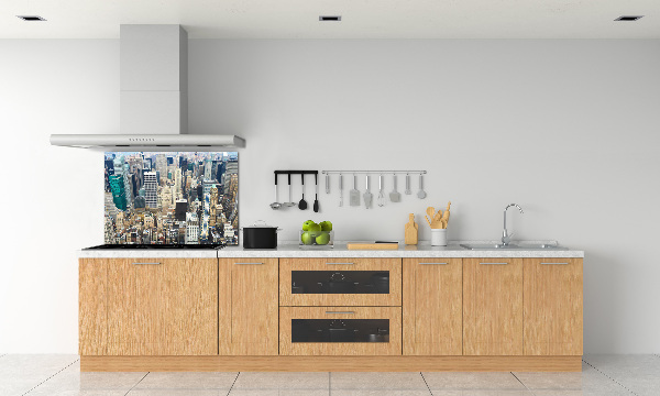 Crédence cuisine en verre trempé Manhattan NY