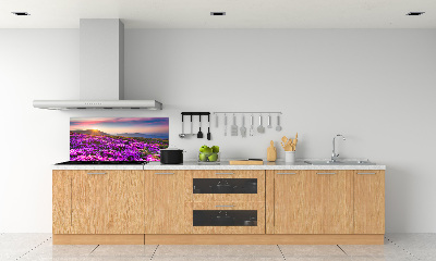 Panneau pour cuisine Fleurs en montagne