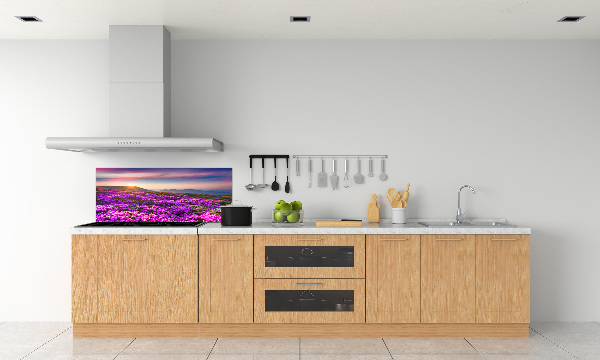 Panneau pour cuisine Fleurs en montagne