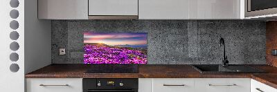 Panneau pour cuisine Fleurs en montagne