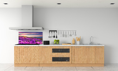 Panneau pour cuisine Fleurs en montagne