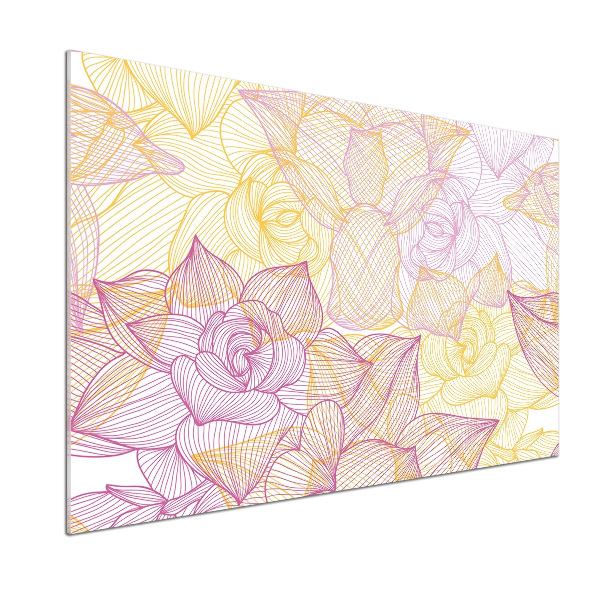 Panneau pour cuisine Motif floral