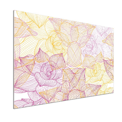 Panneau pour cuisine Motif floral