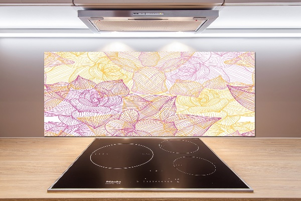 Panneau pour cuisine Motif floral