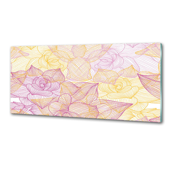 Panneau pour cuisine Motif floral