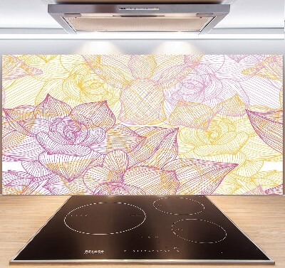 Panneau pour cuisine Motif floral