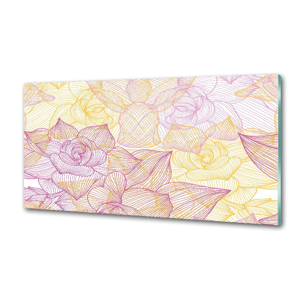 Panneau pour cuisine Motif floral
