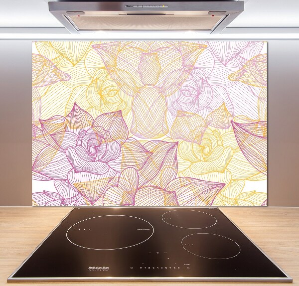Panneau pour cuisine Motif floral