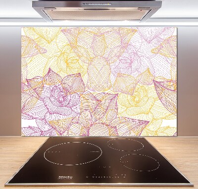 Panneau pour cuisine Motif floral
