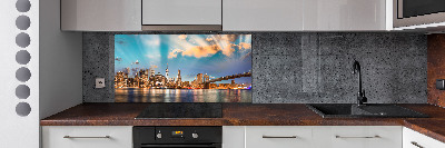 Crédence en verre avec motif Pont de Brooklyn