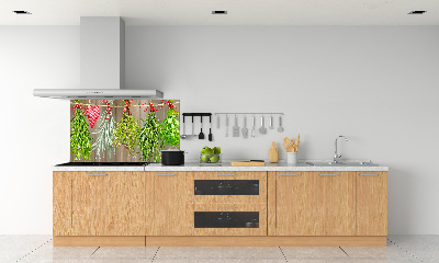 Crédence en verre avec motif Herbes sur une ficelle
